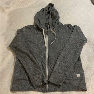 Vuori Gray Zip-Up Hoodie